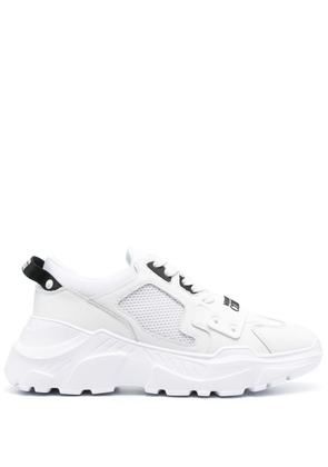 Versace Jeans Couture panelled leather low-top sneakers - White
