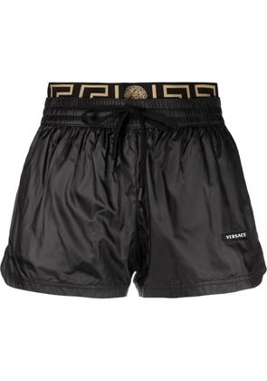 Versace Greca Border high-waisted shorts - Black