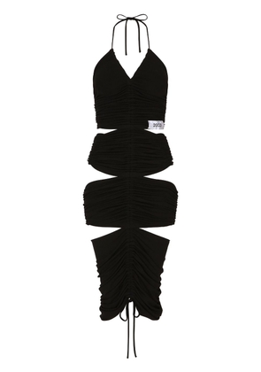 Dolce & Gabbana x Kim cut-out ruched dress - Black