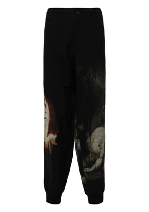 Yohji Yamamoto A Nightmare tapered trousers - Black