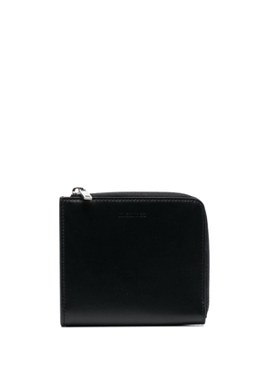 Jil Sander logo-debossed leather purse - Black