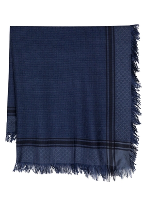 Gucci interlocking G-jacquard scarf - Blue