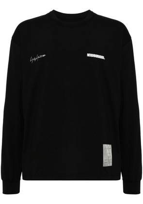 Yohji Yamamoto x NEIGHBORHOOD logo-print cotton T-shirt - Black