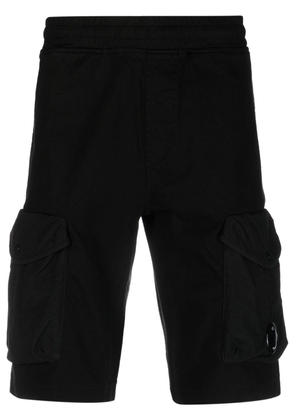 C.P. Company Lens-detail cargo shorts - Black