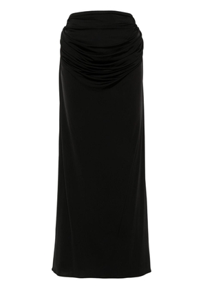 Magda Butrym draped maxi skirt - Black