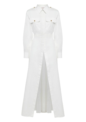 Alexander McQueen long-length cotton shirt - White