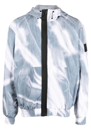 Calvin Klein Jeans logo-patch windbreaker jacket - Grey