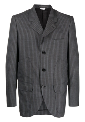 Comme des Garçons Homme Deux pinstripe-pattern single-breasted blazer - Grey