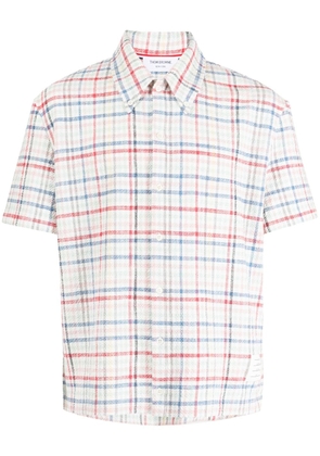 Thom Browne checked short-sleeve shirt - Multicolour