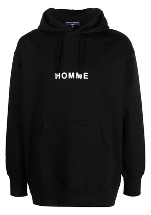 Comme des Garçons Homme logo-print hoodie - Black