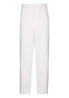 Comme des Garçons Homme Plus straight-leg cotton trousers - White