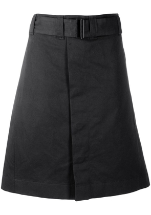 LEMAIRE belted A-line skirt - Black