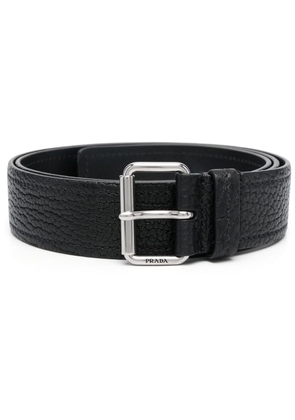 Prada grained-leather belt - Black