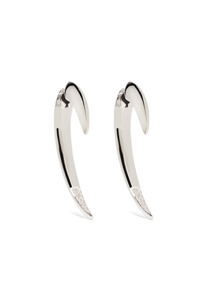 Shaun Leane Silver diamond Hook earrings