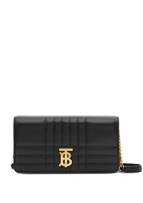 Burberry Lola quilted leather wallet-on-strap - Black