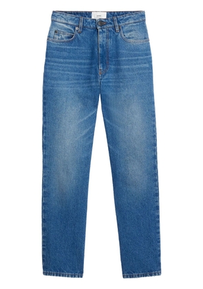 AMI Paris mid-rise straight-leg jeans - Blue