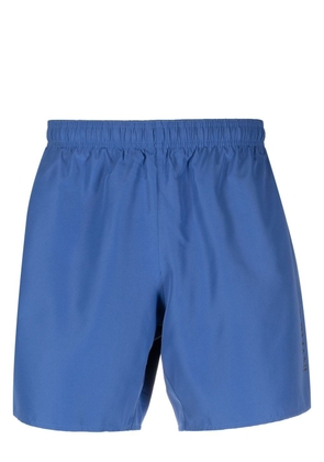 Ea7 Emporio Armani logo-print swim shorts - Blue