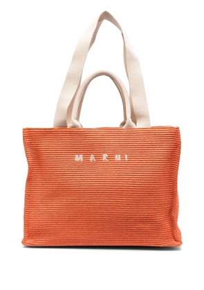 Marni large Shopper tote bag - Orange