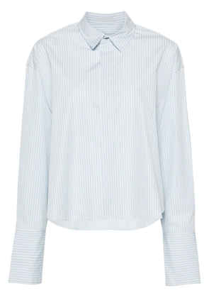 AMI Paris Broad striped cotton shirt - Blue