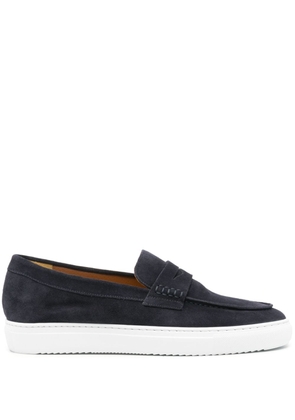Doucal's penny-slot suede loafers - Blue