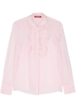 Max Mara Narvik georgette silk blouse - Pink