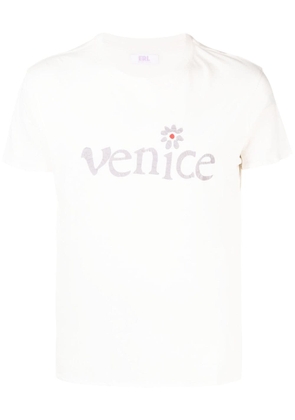 ERL Venice slogan-print cotton T-shirt - White