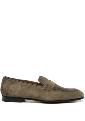 Doucal's suede penny loafers - Green