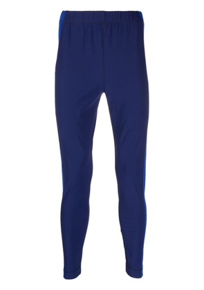 Moncler Grenoble logo-print skinny trousers - Blue