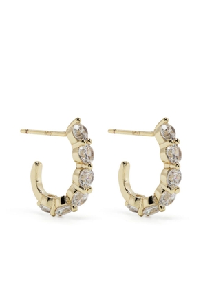 Kenneth Jay Lane crystal-embellished hoop earrings - Silver