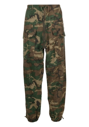 Givenchy camouflage-print cotton cargo trousers - Brown