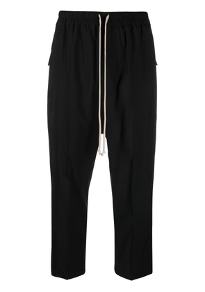Rick Owens Astaires cropped drawstring trousers - Black