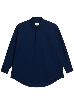 AMI Paris oversize cotton shirt - Blue