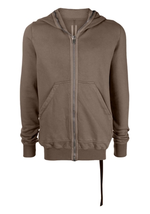 Rick Owens DRKSHDW Luxor Gimp zip-up cotton hoodie - Brown
