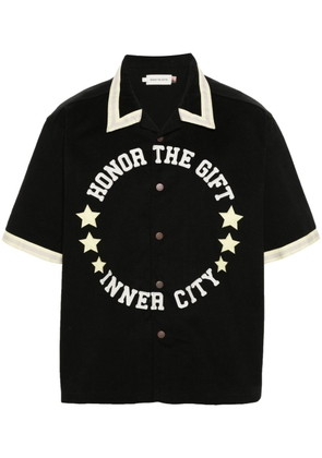 Honor The Gift Tradition logo-embroidered shirt - Black