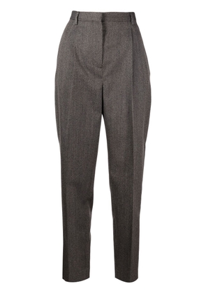 Tory Burch high-waisted tapered trousers - Grey