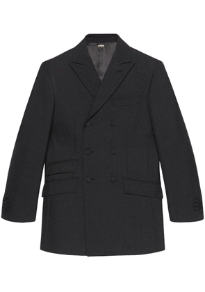 Gucci double-breasted wool blazer - Black