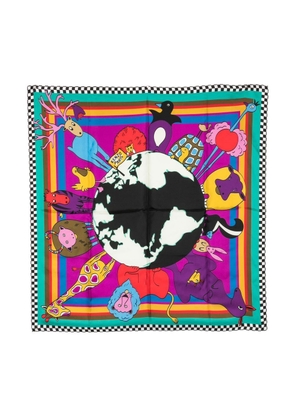 Kenzo graphic animal-print scarf - Multicolour