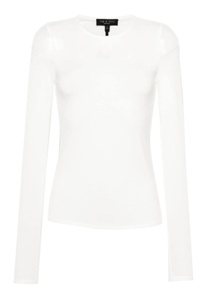rag & bone panelled long-sleeve top - White