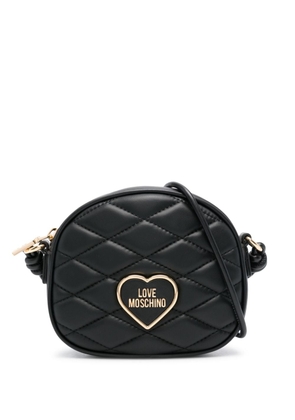 Love Moschino quilted cross body bag - Black
