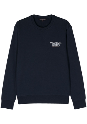 Michael Kors logo-appliqué knitted sweatshirt - Blue
