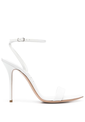 Casadei Scarlet Tiffany 100mm leather sandals - White