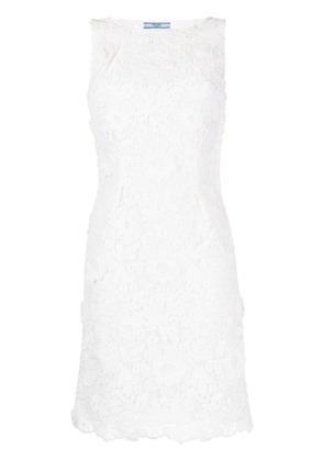 Prada Pre-Owned floral broderie anglaise dress - White