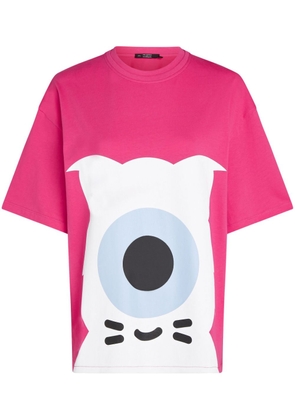 Karl Lagerfeld x Darcel Disappoints organic-cotton T-shirt - Pink