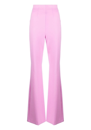 Sportmax dart-detail flared trousers - Pink