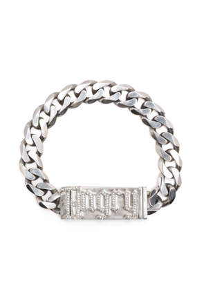 Natasha Zinko Angry Stamp chain-link bracelet - Silver