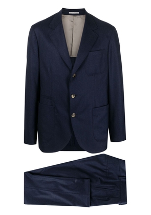 Brunello Cucinelli single-breasted wool suit - Blue