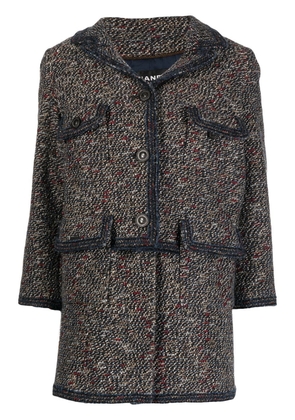 CHANEL Pre-Owned layered tweed jacket - Blue