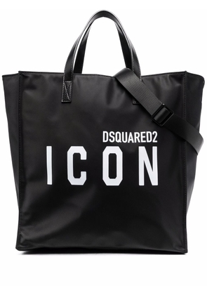 Dsquared2 logo-print shoulder bag - Black
