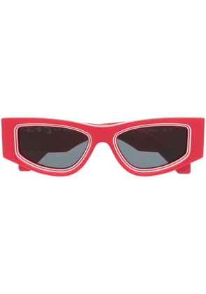 Off-White Andy square-frame sunglasses - Red