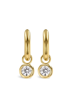 Pragnell 18kt yellow gold Sundance diamond hoop earrings